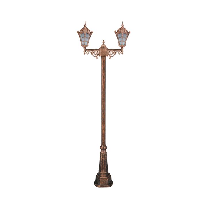 چراغ دوشاخه پارکی تکشیدفام مدل وستا کوچک کد 91215-16-8825